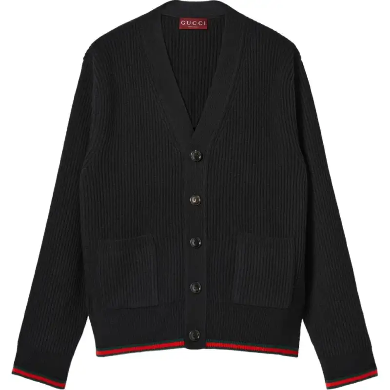 GUCCI Rib Knit Cardigan
