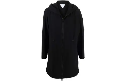 Bottega Veneta Jackets Men's Black Hooded Moderate Other