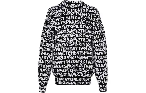 Vetements Intarsia-knit Logo Wool Jumper