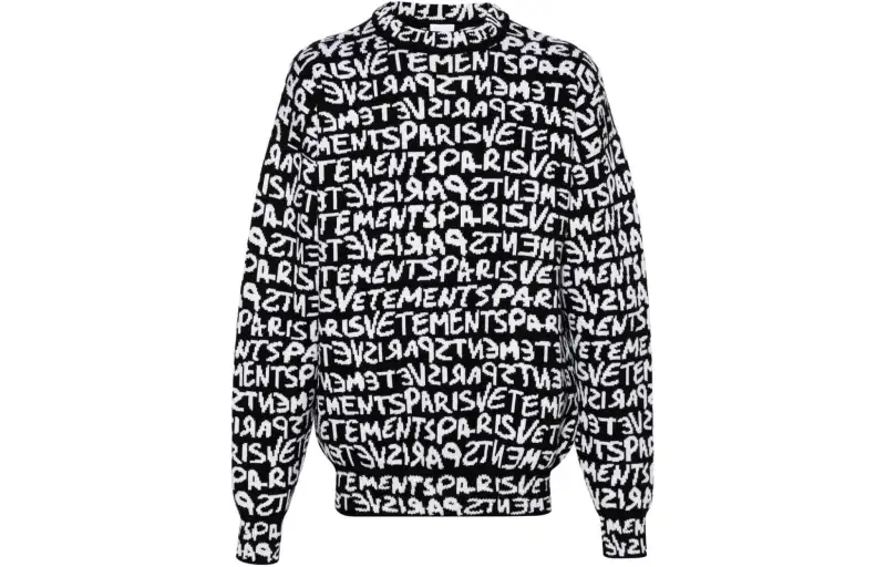 Vetements Intarsia-knit Logo Wool Jumper