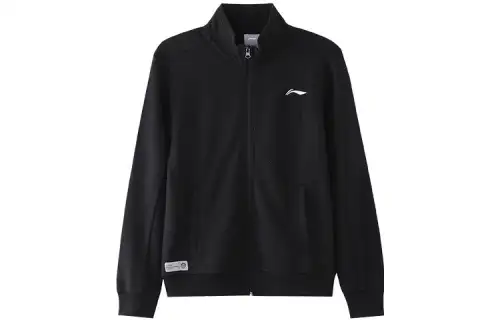 Li Ning Jackets Unisex Black Stand Collar Moderate Other