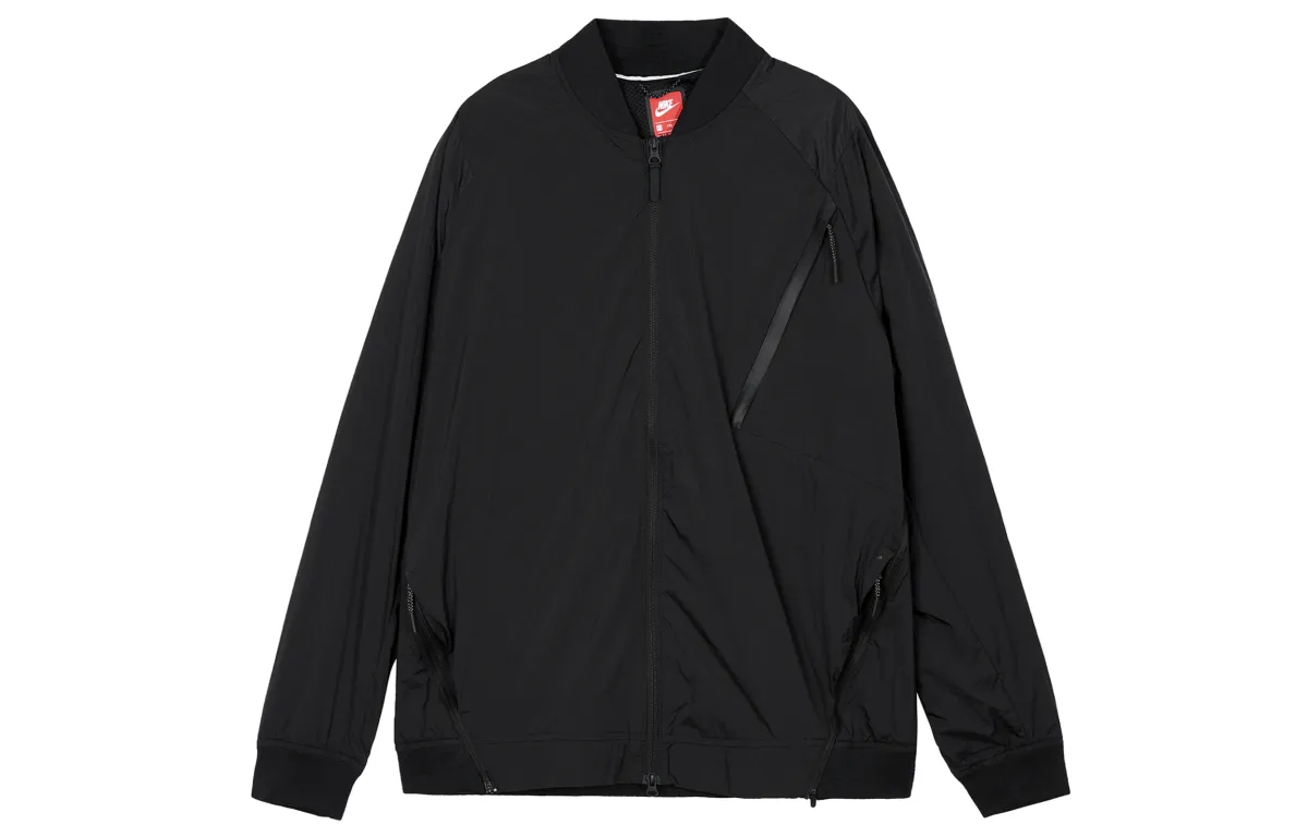 Nike Jackets Men's Black Baseball Collar Moderate Other