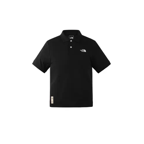 The north face, uniform, amber fresh black polo, custom-made, with short sleeve