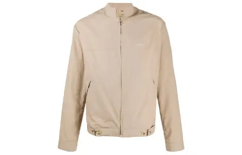 KENZO Jackets Men's Ecru Stand Collar Moderate Other