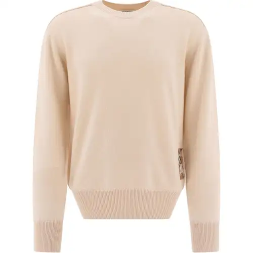 Burberry Logo Patch Crewneck Knitted Jumper