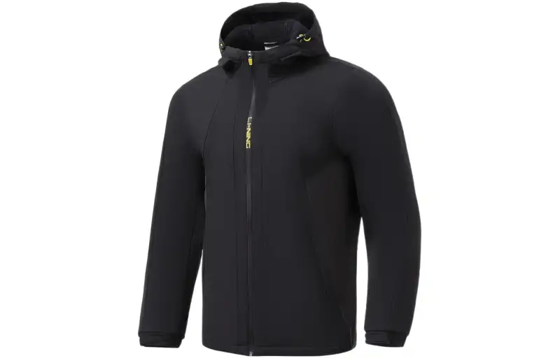 Li Ning Training Collection Fitness Collection 3D Effect Cut Fleece Lined Sports Hood Jackets & Coats Men's