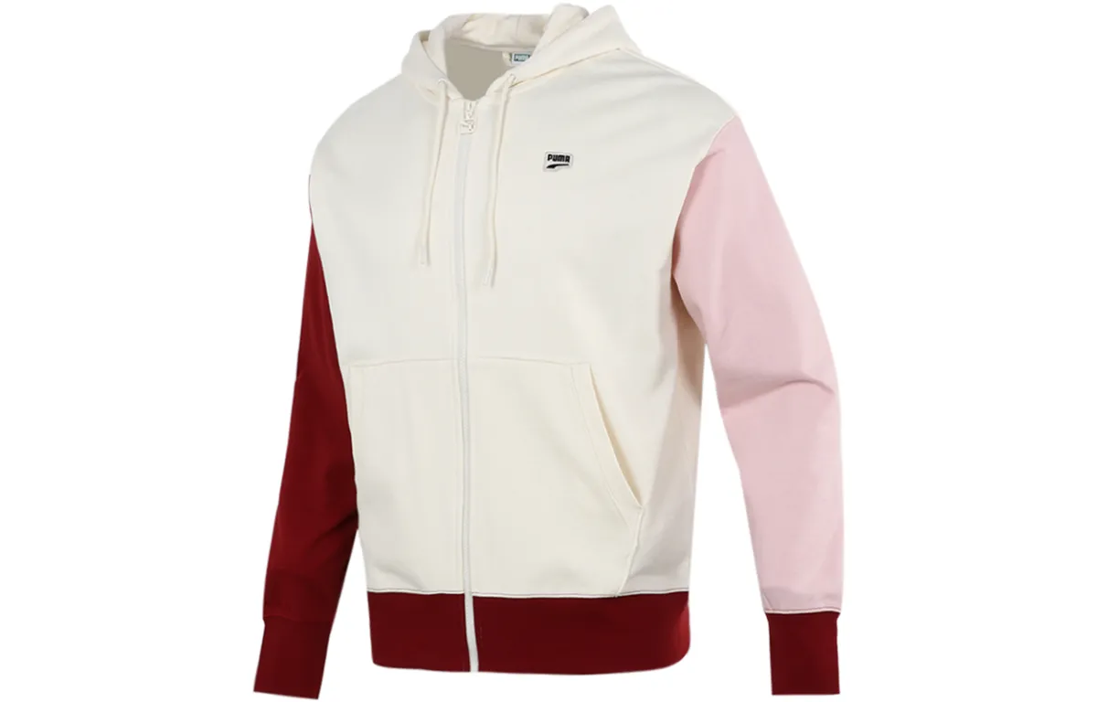 PUMA Jackets Men's Ecru Hooded Moderate Other