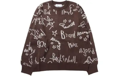 Converse Sweaters Unisex Brown Crew Neck Moderate Other