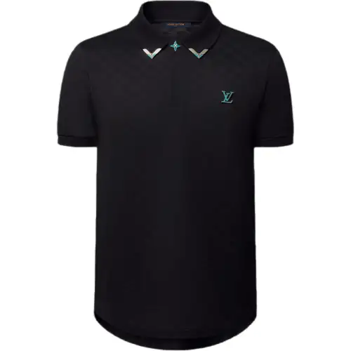 LOUIS VUITTON FW24 Polo Shirt Men's Black