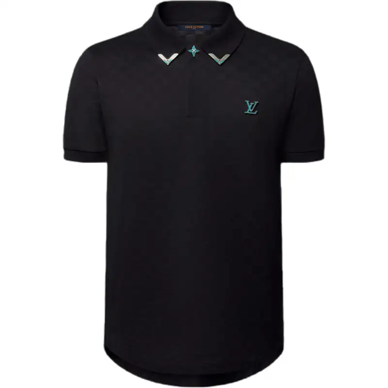 LOUIS VUITTON FW24 Polo Shirt Men's Black