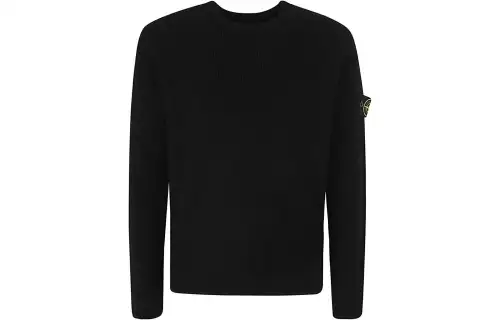 STONE ISLAND Logo Patch Crewneck Jumper