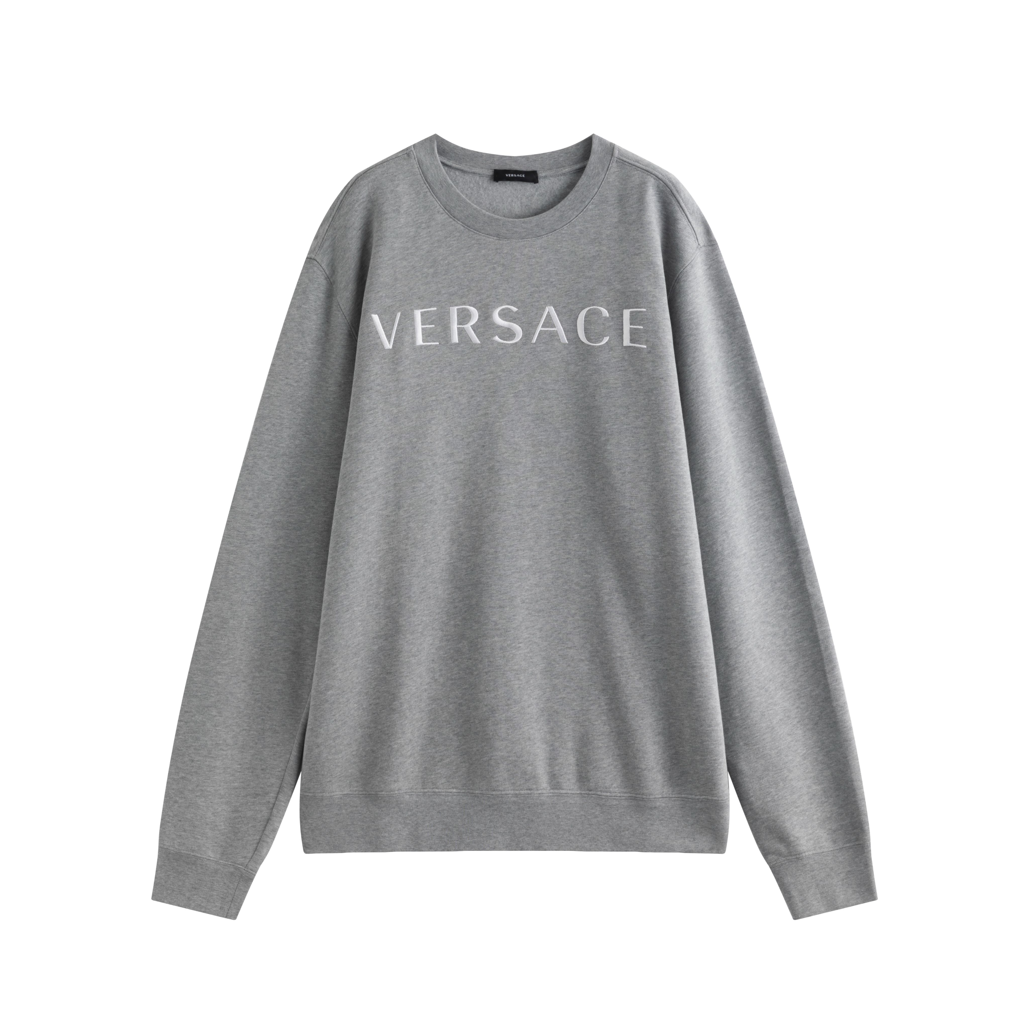 Мужское худи Versace (серое)