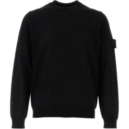 STONE ISLAND Logo Patch Crewneck Jumper