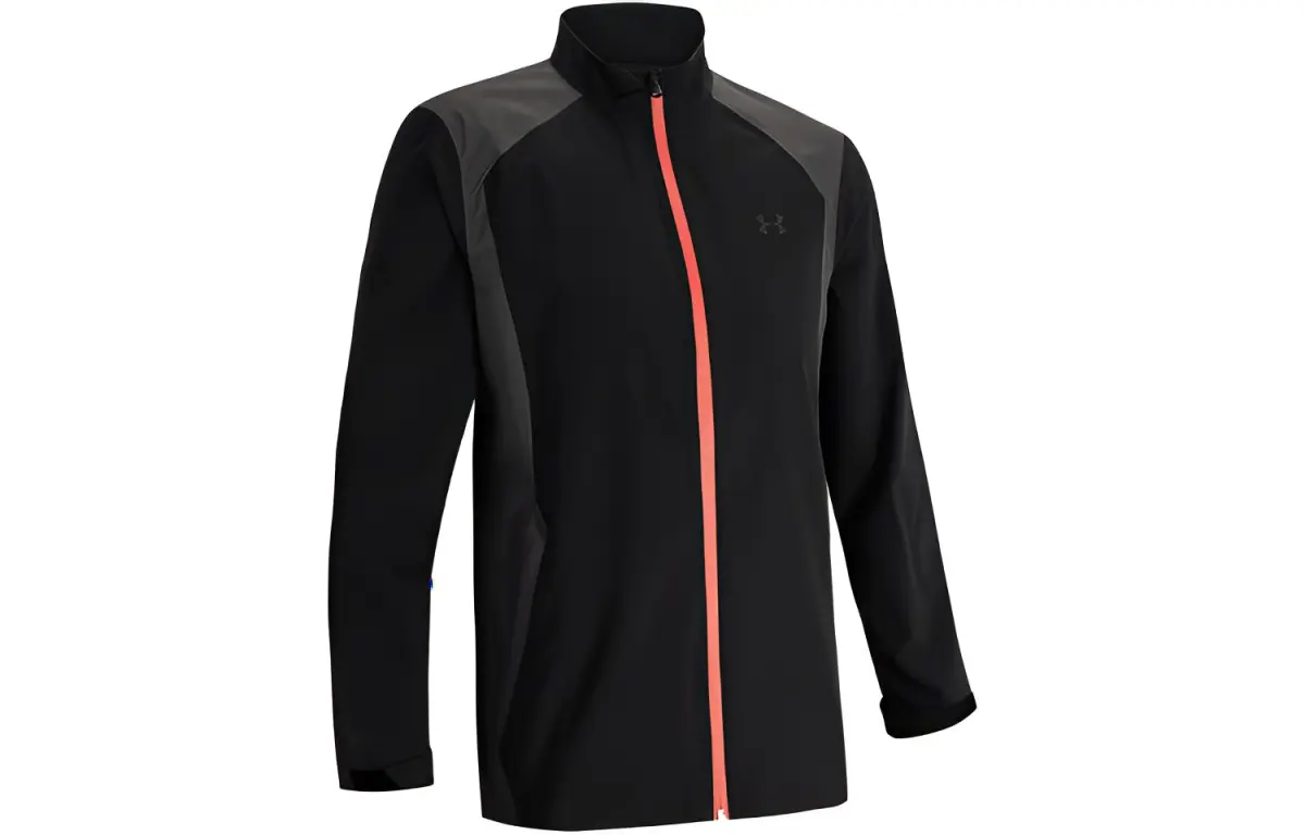 Under Armour Rain Jackets Men's Black Stand Collar Moderate Other