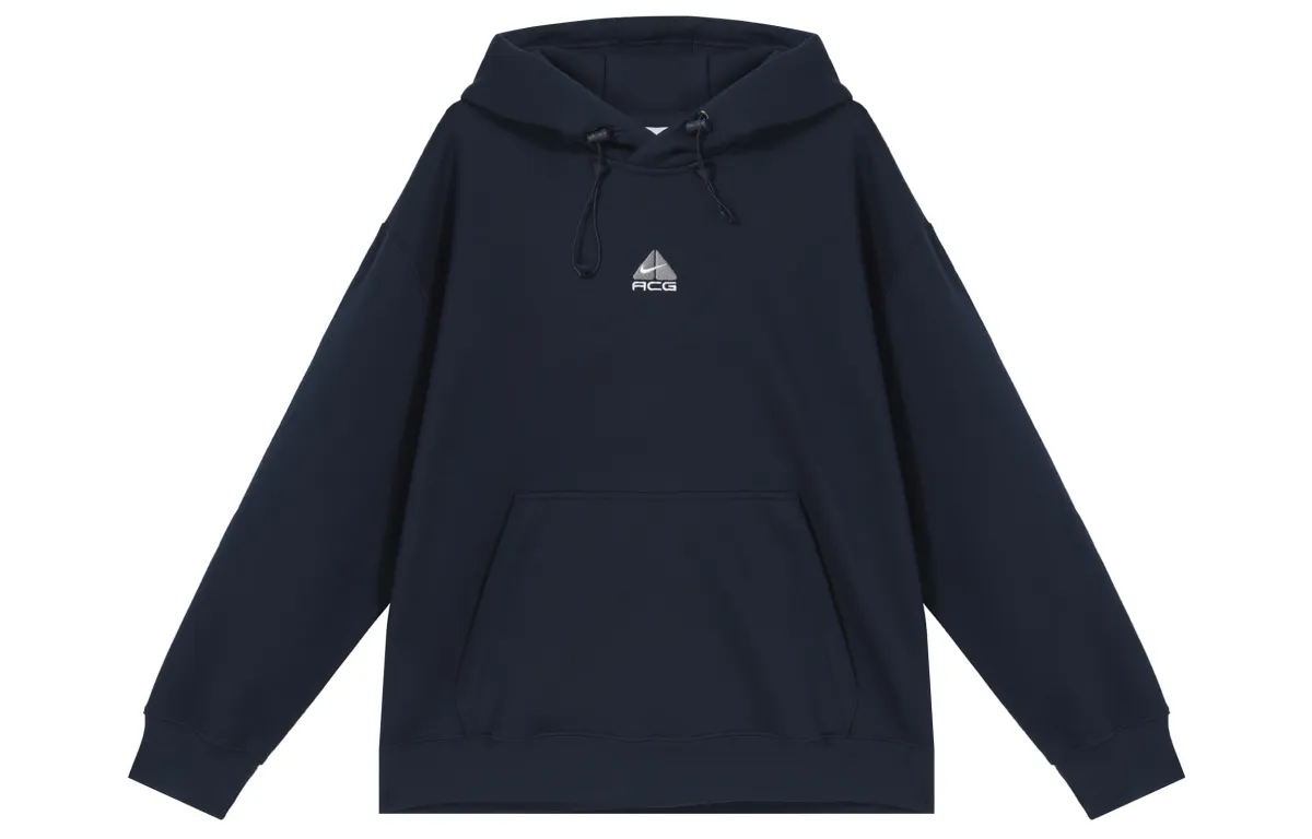 Nike ACG THERMA FIT Brand Logo Pattern Embroidery Fleece Lined Thermal Pullover Hooded Sweatshirt Unisex