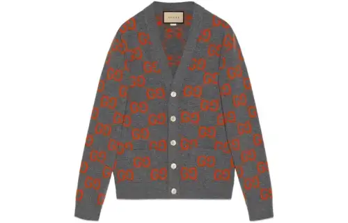 GUCCI Gg Supreme-jacquard Wool Cardigan
