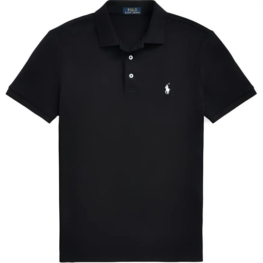 Polo Ralph Lauren FW24 Polo Shirt Custom Slim Fit Men's Polo Black