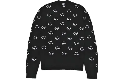 KENZO Sweaters Men's Black Crew Neck Moderate Other