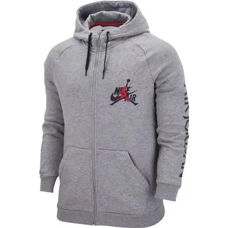 Jordan Jackets Men's Gray Hooded Thickened Other