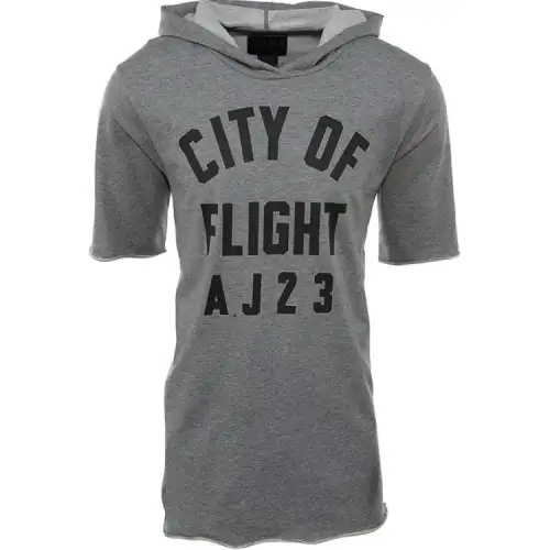 Jordan Apparel Sweatshirts Men's Gray Hooded Moderate Regular