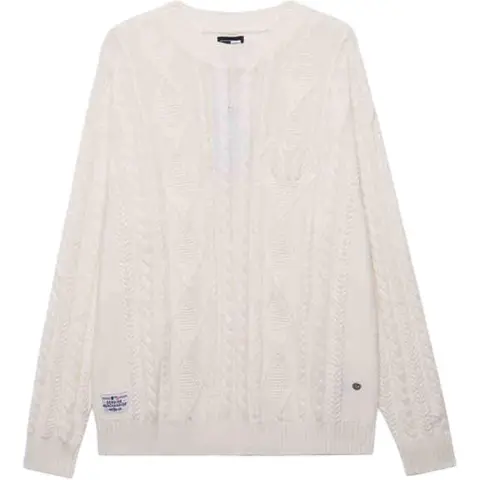 New Era FW24 Knitwear Unisex Ivory White