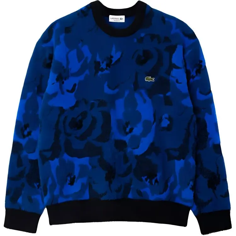 LACOSTE Floral-pattern Jacquard Sweater