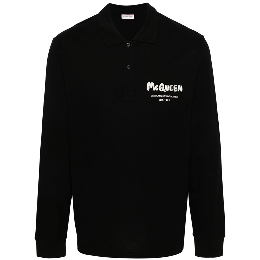 Мужское худи Alexander Alexander McQueen LogoPoloPolo (черное)
