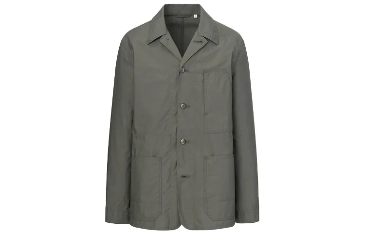 UNIQLO Jackets Men's Olive Lapel Moderate Other