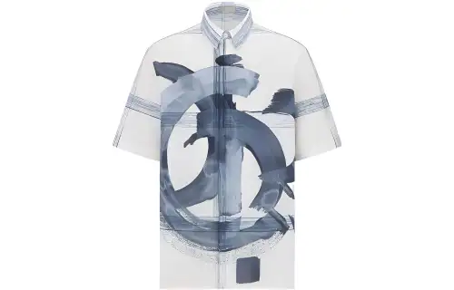 DIOR Quarterly New Products Shirts Men's White Lapel Moderate Other