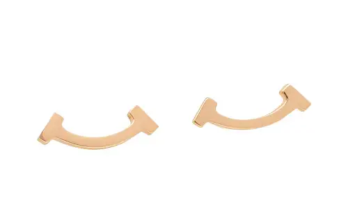 TIFFANY & CO. 18K Rose Gold Stud Earrings Women's