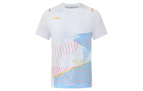 Li Ning Badminton Collection T Shirt Men's Standard White