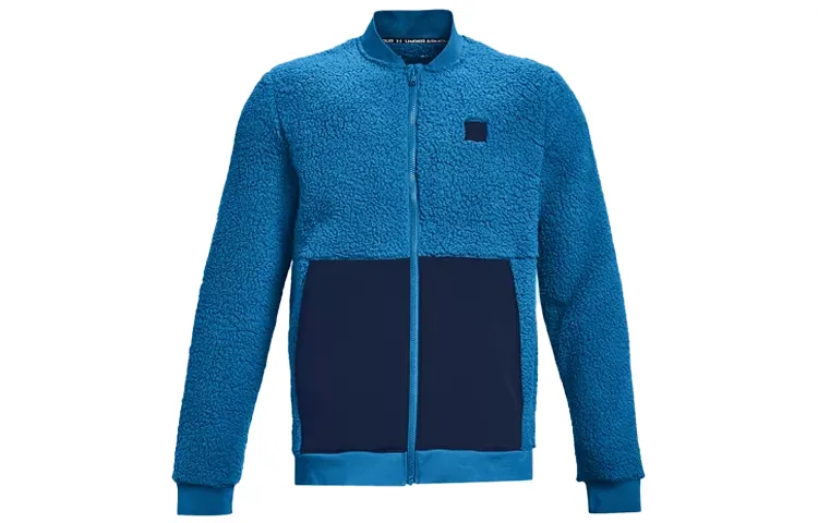 Under Armour Micro Jackets Men's Indigo Blue Baseball Collar Moderate Other
