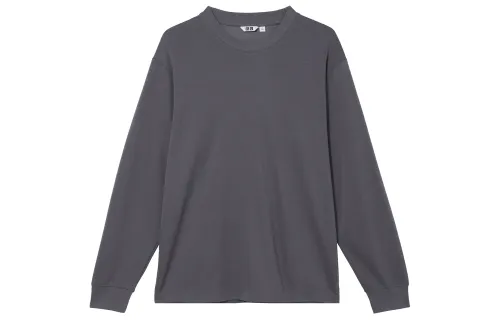 UNIQLO T Shirts Men's Purple Crew Neck