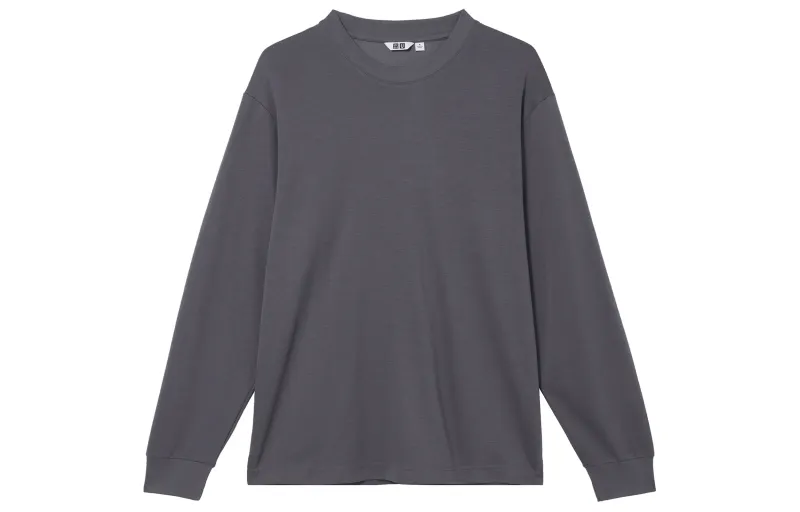 UNIQLO T Shirts Men's Purple Crew Neck