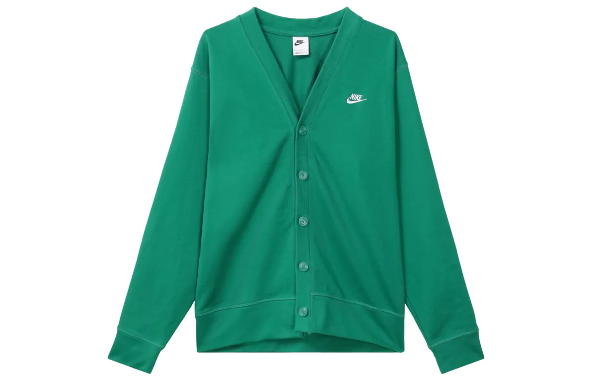 Nike Club Men's Knit Fairway Cardigan Green