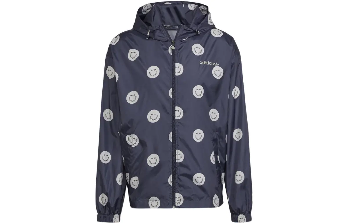 Adidas Originals Jackets Men's Dark Navy Blue Hooded Moderate Other
