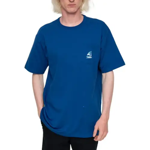 Vans T Shirts Men's Blue Crew Neck