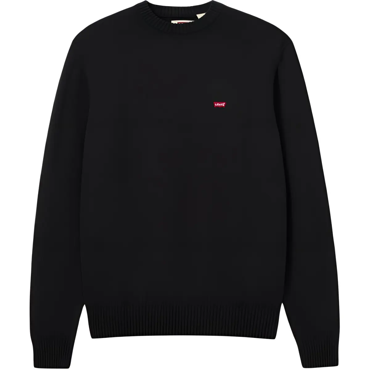 Levi's Knitwear Men's Black Crew Neck Moderate Straight Fit