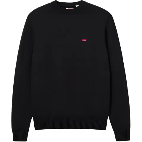 Levi's Knitwear Men's Black Crew Neck Moderate Straight Fit
