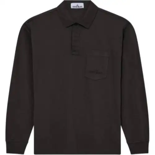 STONE ISLAND Polo Shirt Men's Charcoal Gray