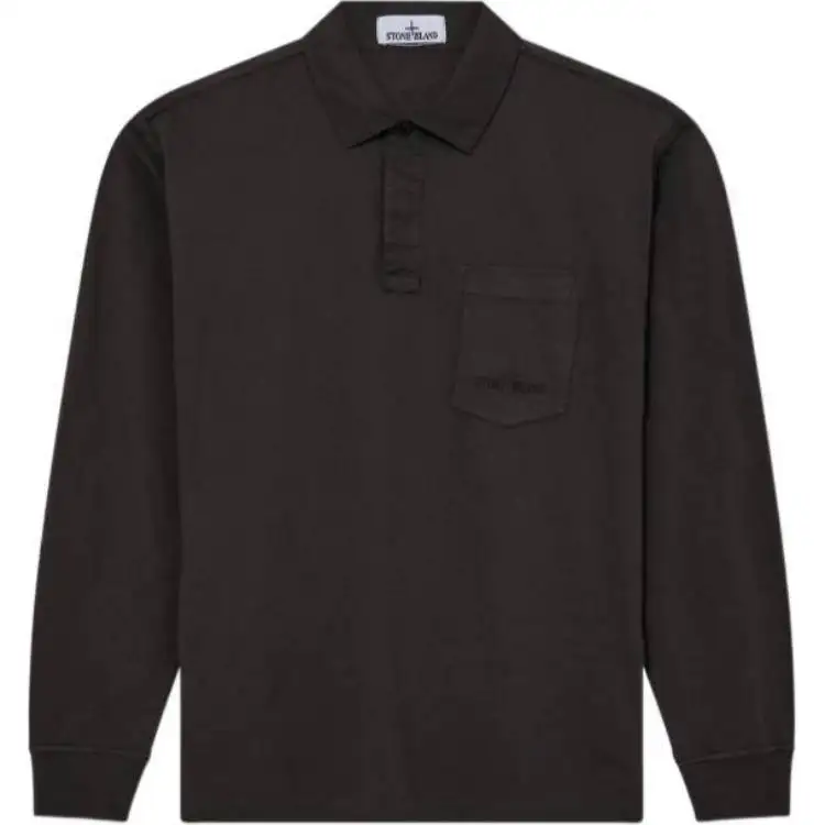 STONE ISLAND Polo Shirt Men's Charcoal Gray