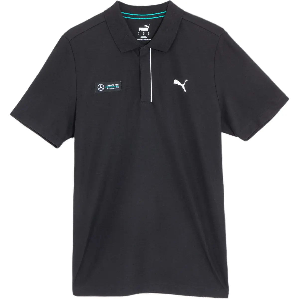 PUMA Mercedes AMG Petronas F1 Polo Shirt Men's Black