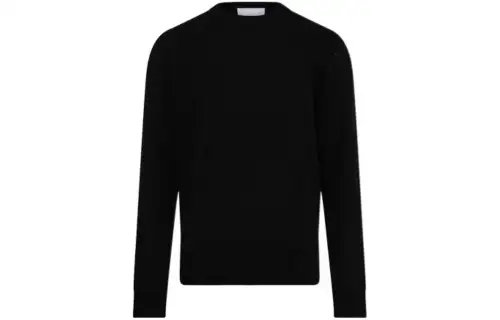 Burberry Knitwear Men's Black Crew Neck Moderate Other