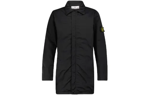 STONE ISLAND Jackets Men's Black Lapel Moderate Other