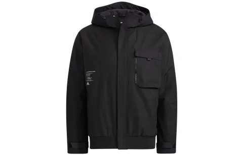 Adidas Jackets Men's Black Hooded Moderate Other