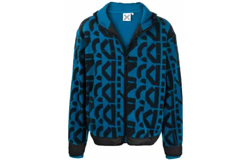KENZO Allover Monogram Zipped Hoodie