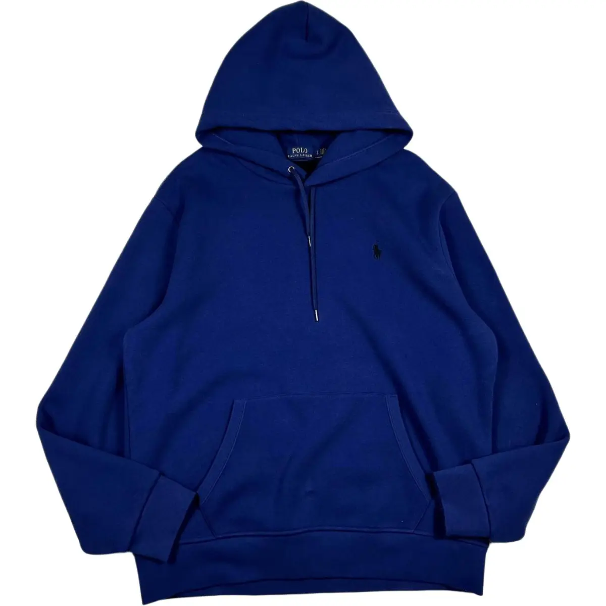 Polo Ralph Lauren FW24 Pony Logo Embroidery Fleece Lined Hooded Long Sleeved Sweatshirt Men's Blue