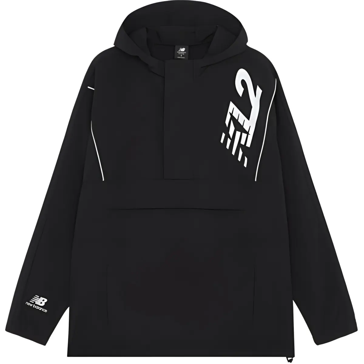 New Balance Jackets Men's Black Hooded Moderate Other