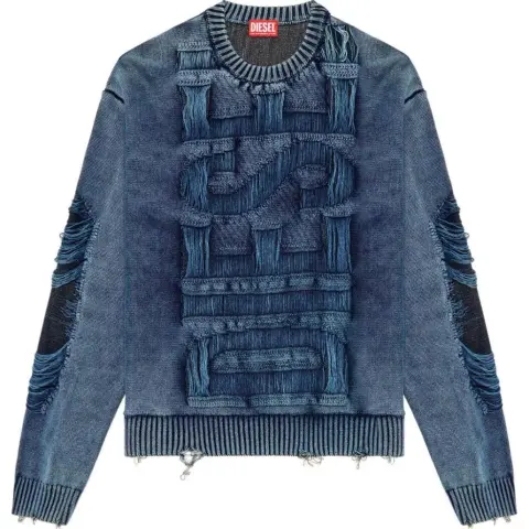 DIESEL Destroyed Knitted Jumper