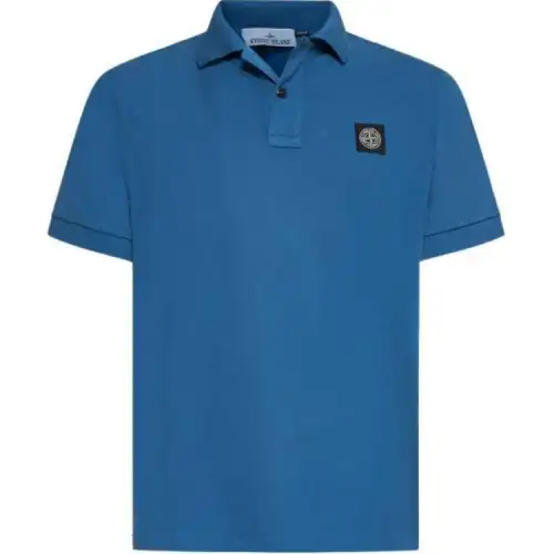 STONE ISLAND Compass appliquéd Polo Shirt